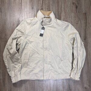 NWT Corneliani ID Jacket Coat Windbreaker Tan Cotton Nylon Size EU54R US44